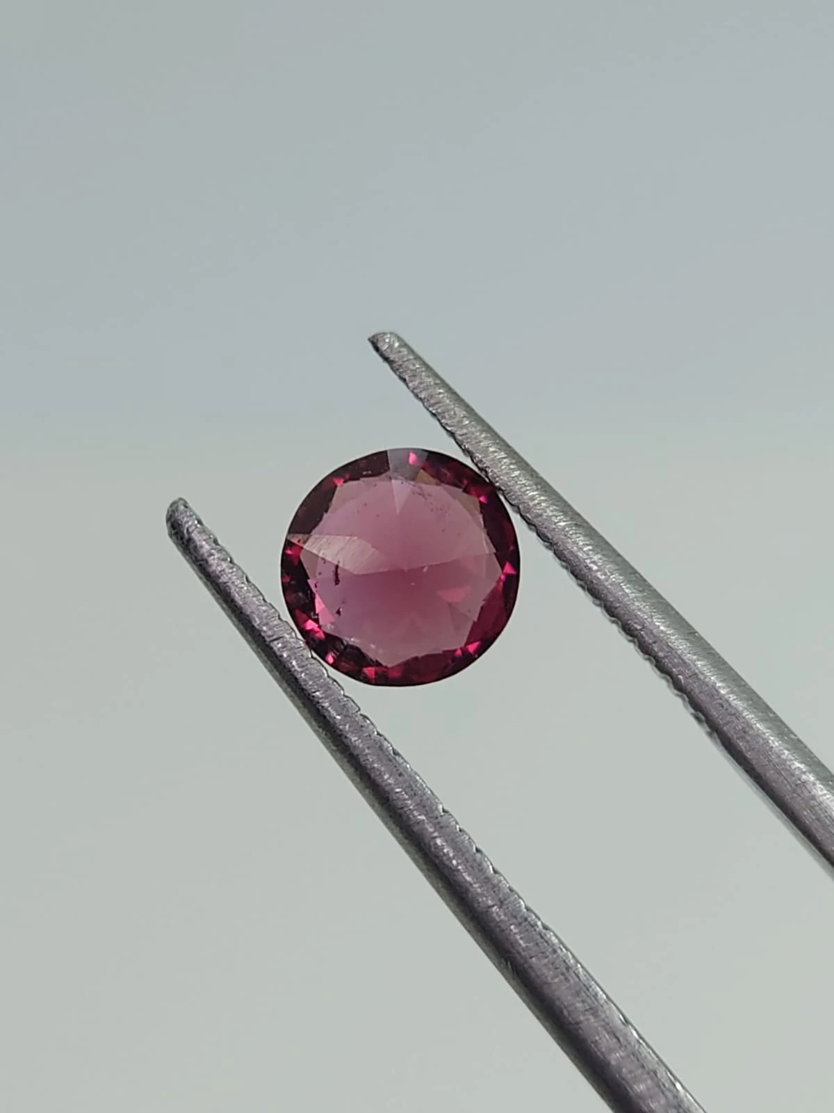0.89ct natural Malaya Garnet Round Cut From — view 9